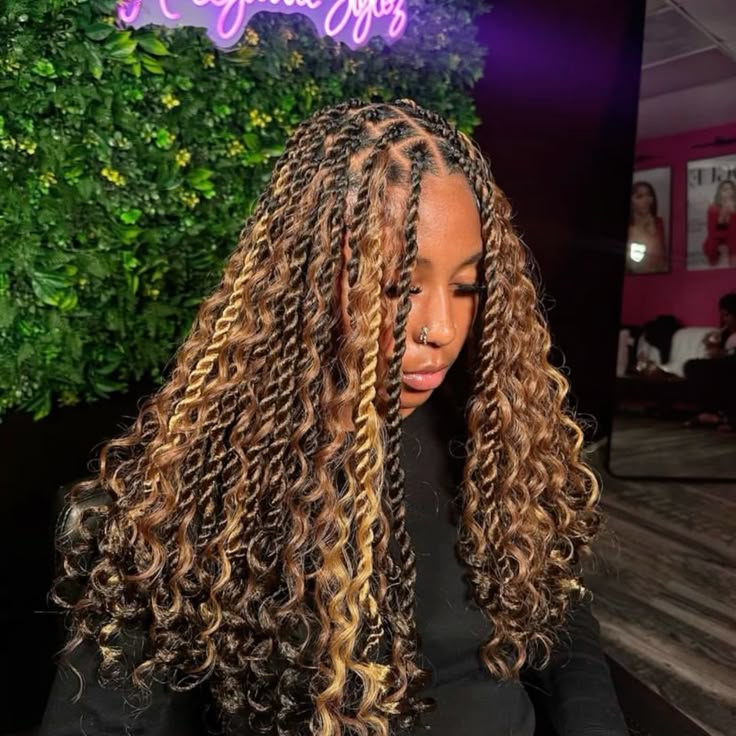 small medium bohemian braids